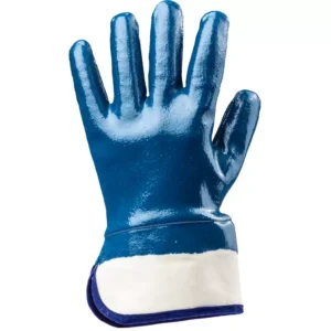 MEREV MANDZSETTÁS VÉGIG MÁRTOTT KÉK NITRIL KESZTYŰ